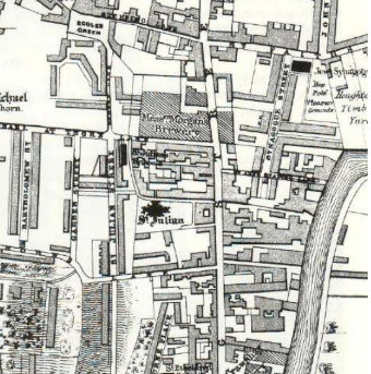 from Morant's map 1873 - Scoles Green is top left