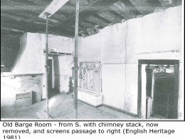 1981 Old Barge Room - service area of 14th century hall house (English Heritage)